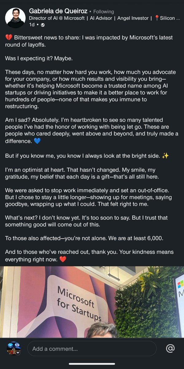 parimal_extant's tweet image. The AI director from Microsoft got replaced and you think your job will be retained? 🤐

Choose the organization you work with wisely ¯⁠\⁠_⁠(⁠ツ⁠)⁠_⁠/⁠¯

#layoff #jobs #microsoft