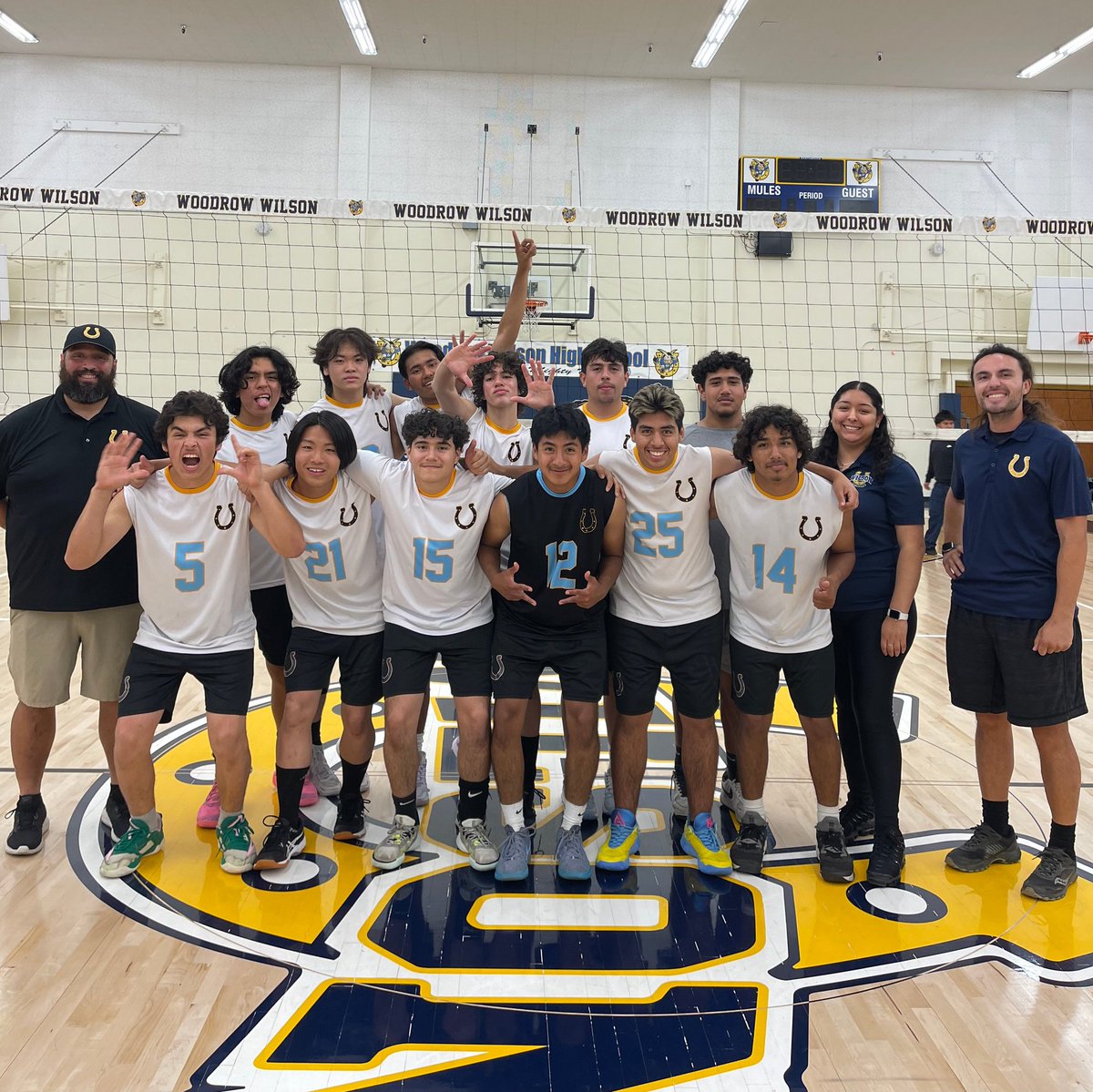 Championship Bound. Wilson Wins 25-21, 25-16, 25-18 against Amino South Los Angeles who put up a fight.