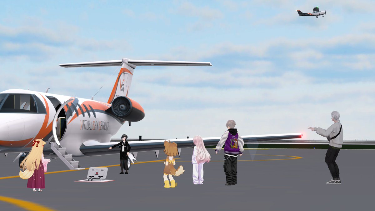 こんにちは！ 
本日はVirtual Sky Serviceの定期イベントです！ 

21:00〜 Group＋インスタンスにJoin！ 
22:30まで受付中！
操縦体験や空港見学ツアーなどをぜひお楽しみください！

グループへの参加は固定ポストをご覧ください

#VirtualSkyService
#VRCVSS
#VRChat