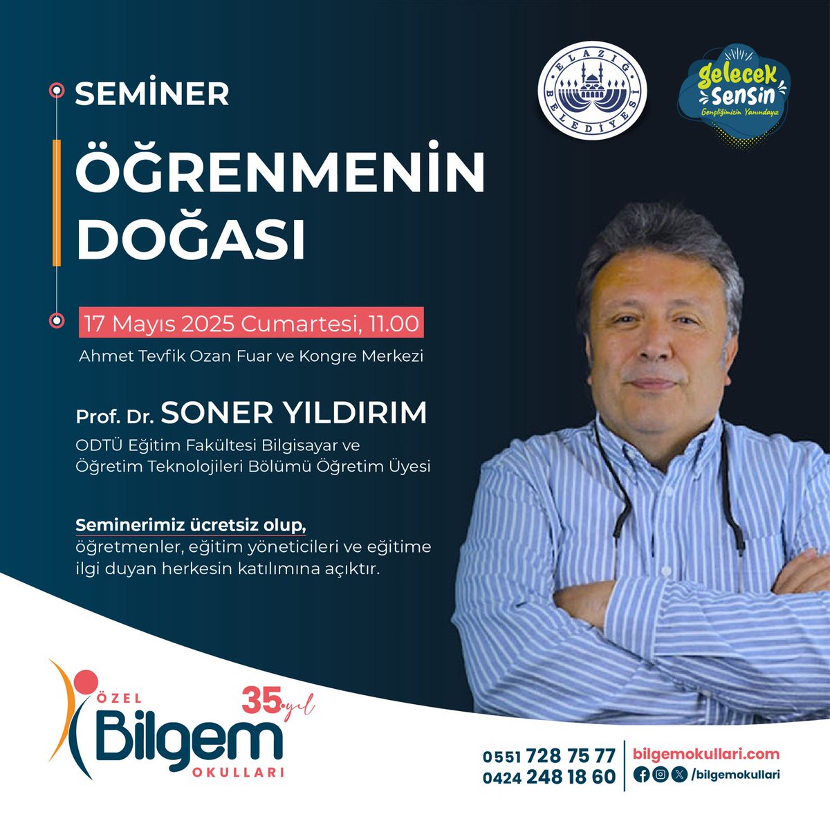 Halka açık "Öğrenme" seminerlerine Elazığ'da başlıyoruz 💪❤️