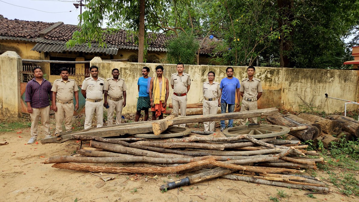 DFO Bolangir (@dfobalangir) on Twitter photo During patrolling, on dated 14.05.25 at around 06.45 PM inside Barnei RF, the staff of Titilagarh Range seized 50 nos. of Misc. Poles,one no. of Bullock Cart and 2 nos. of Axes. Two nos. of accused were arrested. The investigation is going on. <a href="/ForestDeptt/">Odisha Forest, Env. and Climate Change Department</a> <a href="/PCCFWL_Odisha/">PCCF WL & CWLW, Odisha</a> <a href="/moefcc/">MoEF&CC</a> During patrolling, on dated 14.05.25 at around 06.45 PM inside Barnei RF, the staff of Titilagarh Range seized 50 nos. of Misc. Poles,one no. of Bullock Cart and 2 nos. of Axes. Two nos. of accused were arrested. The investigation is going on. <a href="/ForestDeptt/">Odisha Forest, Env. and Climate Change Department</a> <a href="/PCCFWL_Odisha/">PCCF WL & CWLW, Odisha</a> <a href="/moefcc/">MoEF&CC</a>