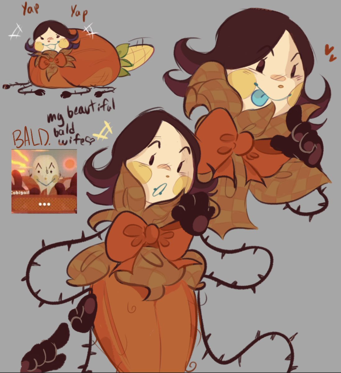 Chocolat3Cake6's tweet photo. More doodles I made on Magma of #greatgodgrove and my wife #cobigail and #clickclack ‘s there too https://t.co/pXkstAQ3nf