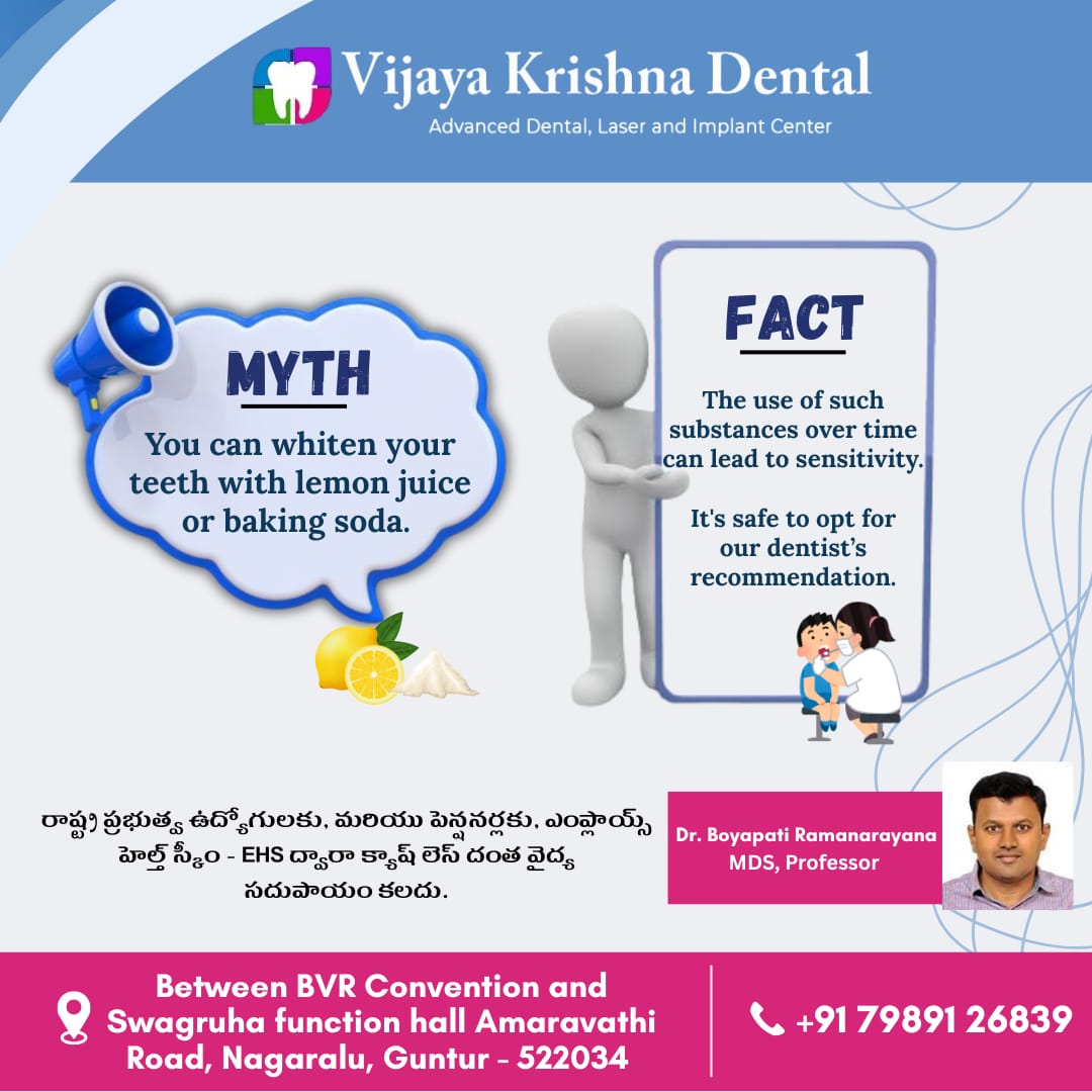 Vijayakris32331's tweet image. 𝐌𝐘𝐓𝐇 𝐕𝐒 𝐅𝐀𝐂𝐓
📞+91 79891 26839
#pedodental #bleedinggumssymptoms #fixedteeth #CrookedTeeth #throughorthodontic #rootcanal #rootcanaltreatment #drboyapatiramanarayana #besttreatment #toothreplacement #bestdentalcare #vijayakrishnadental