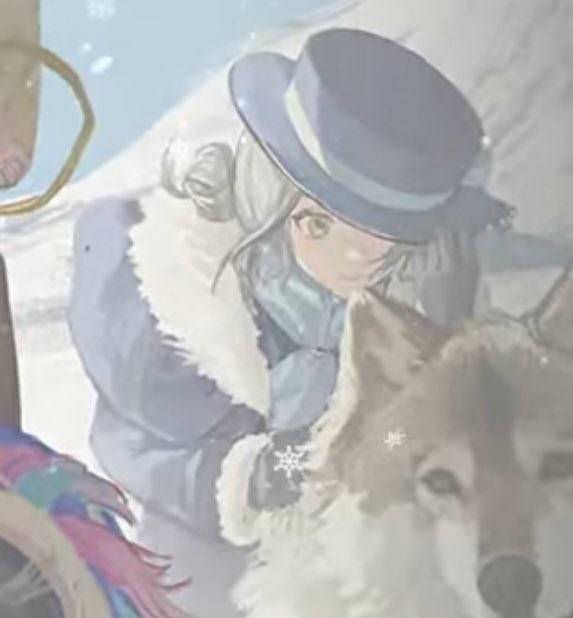 she’s holding on for dear life