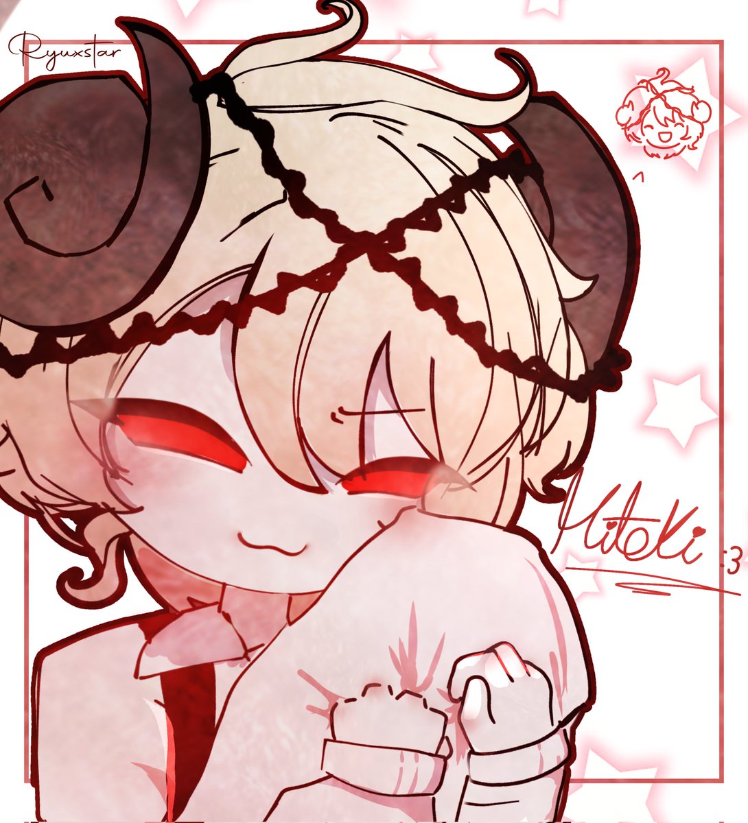 ryuxstar's tweet photo. @ILoveEatCats_ YOUR DRAWING IS HEREE :3
#okegom #Hitoki #funamuseart https://t.co/stYJPNxajs