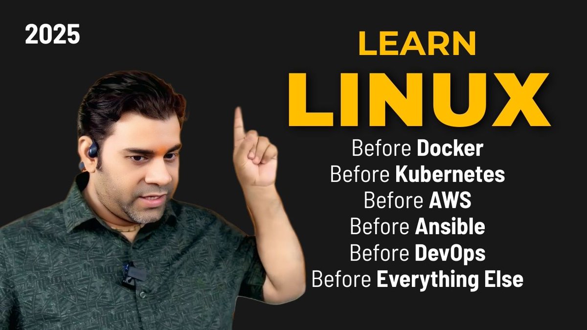 KRNetworkCloud1's tweet image. 🎥 Why Linux is Your First Step in DevOps & Cloud: youtube.com/watch?v=Aw4W-f…
#LinuxEssentials #DevOpsJourney #CloudComputing #InfrastructureAsCode #SystemAdministration #TechFoundations #CareerGrowth #ITSkills #Kubernetes #AWSCertified #Docker #Terraform #Ansible