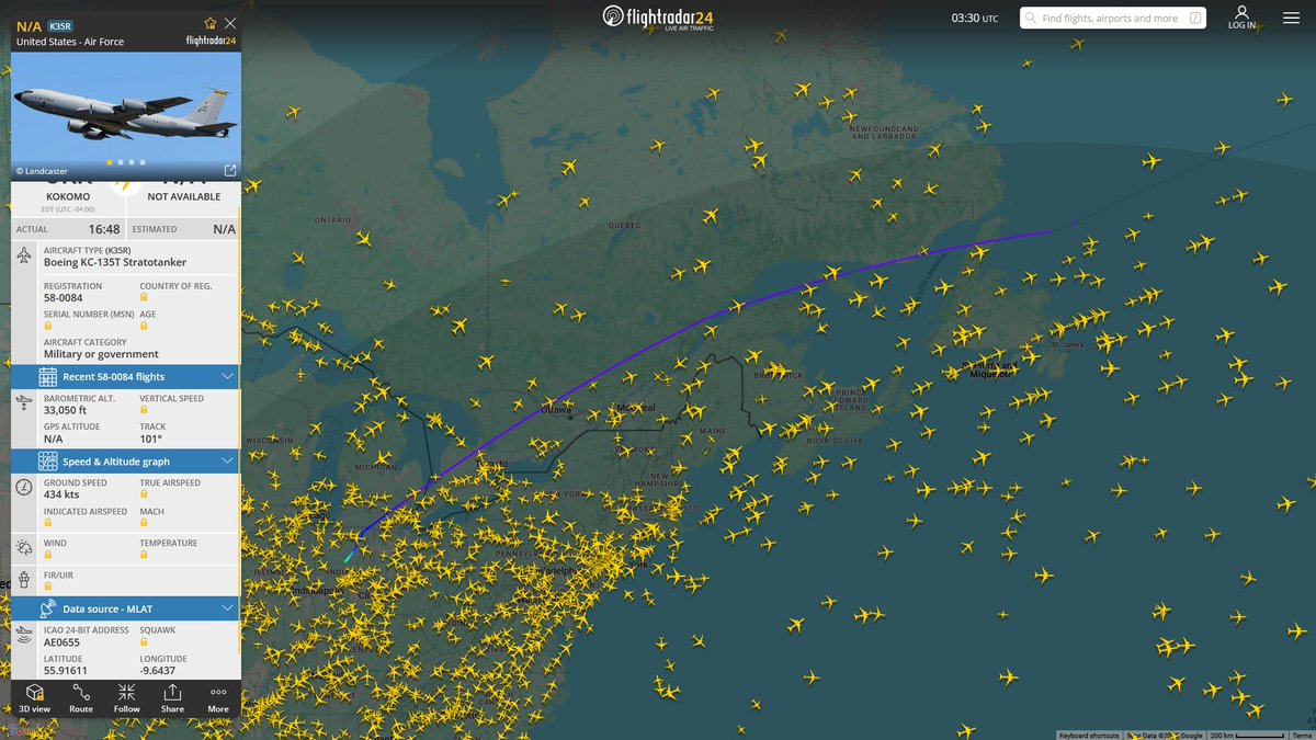 AIYeyENGDdJkjTr's tweet image. May 15, 2025
#Grissom Air Reserve Base ==&amp;gt;

#NoCALLSIGN #AE0655 USAF KC-135T Stratotanker