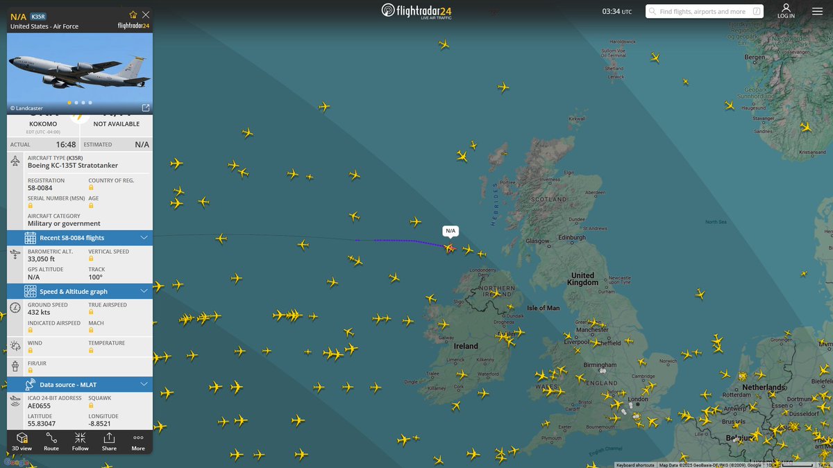 AIYeyENGDdJkjTr's tweet image. May 15, 2025
#Grissom Air Reserve Base ==&amp;gt;

#NoCALLSIGN #AE0655 USAF KC-135T Stratotanker