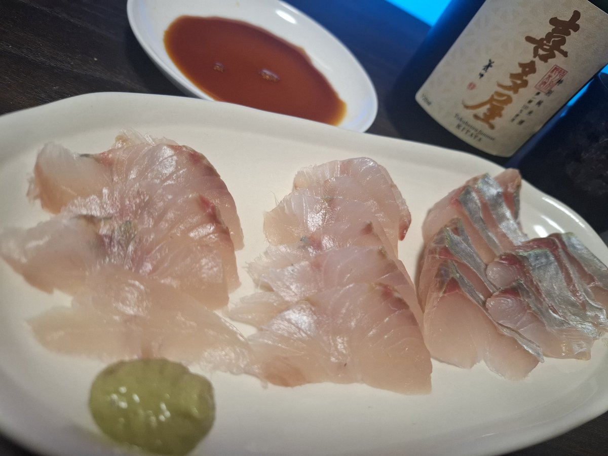 昆布で〆てお刺身に～