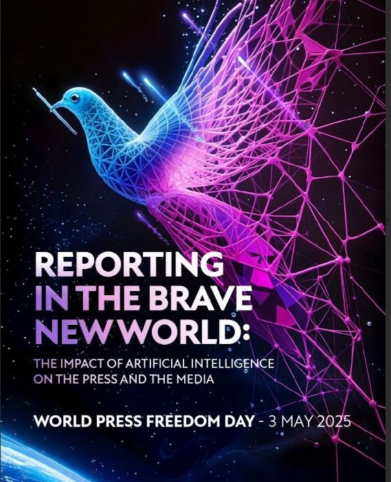 To celebrate the #WPFD2025, at my initiative, together with the presidents of main UN bodies - UNGA, ECOSOC and HRC - we jointly call on renewed  commitment for the freedom of expression, access to information, for ensuring safe and trustworthy AI systems: unesdoc.unesco.org/ark:/48223/pf0…