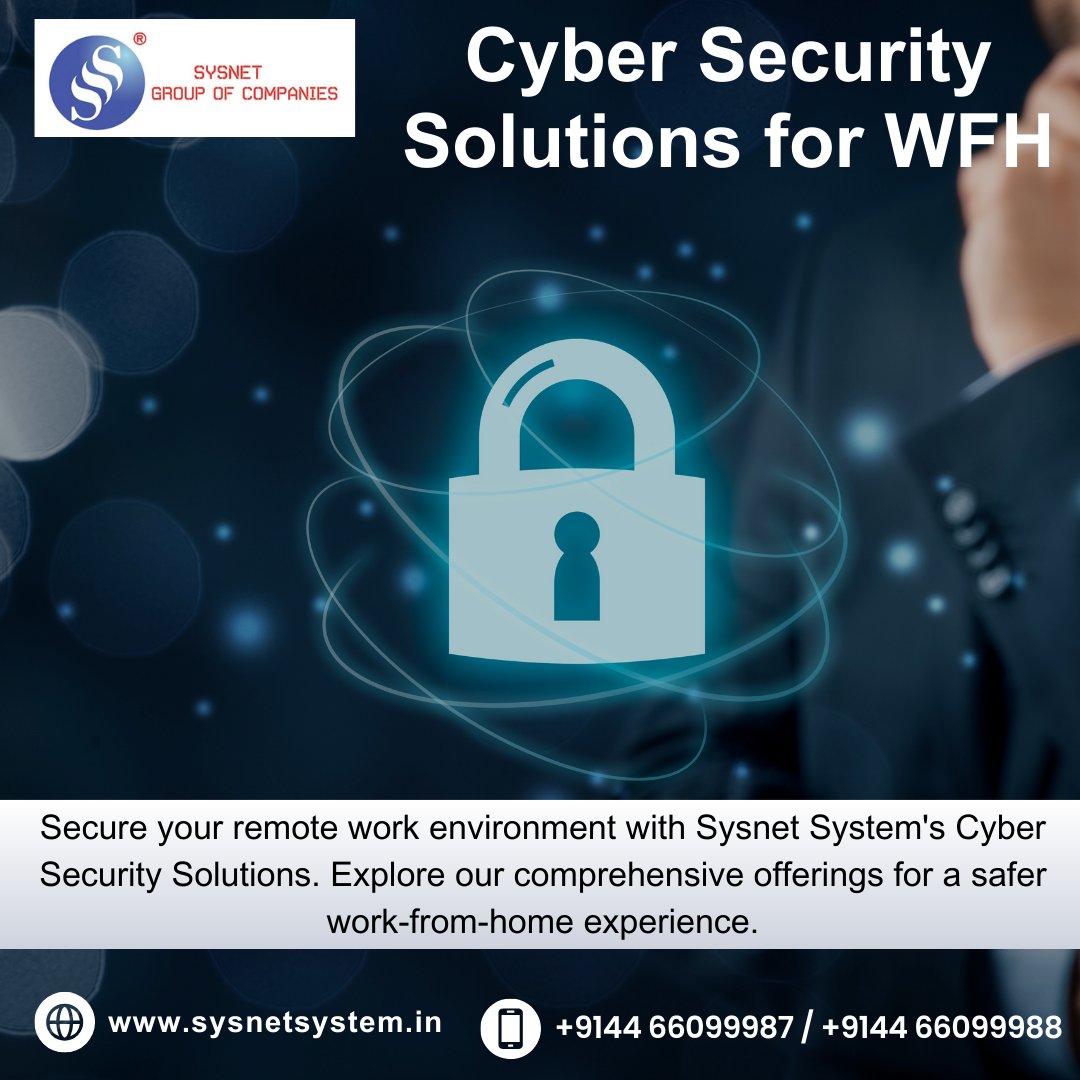 sysnetsystem_'s tweet image. 🔒 Stay Secure While Working Remotely!
Secure your WFH setup with trusted Cyber Security Solutions from Sysnet System!
🌐 Learn more: sysnetsystem.in
📞 Call us: +91 44 66099987 / +91 44 66099988
#CyberSecurity #WFHSolutions #WorkFromHomeSecurely #RemoteWorkSecurity