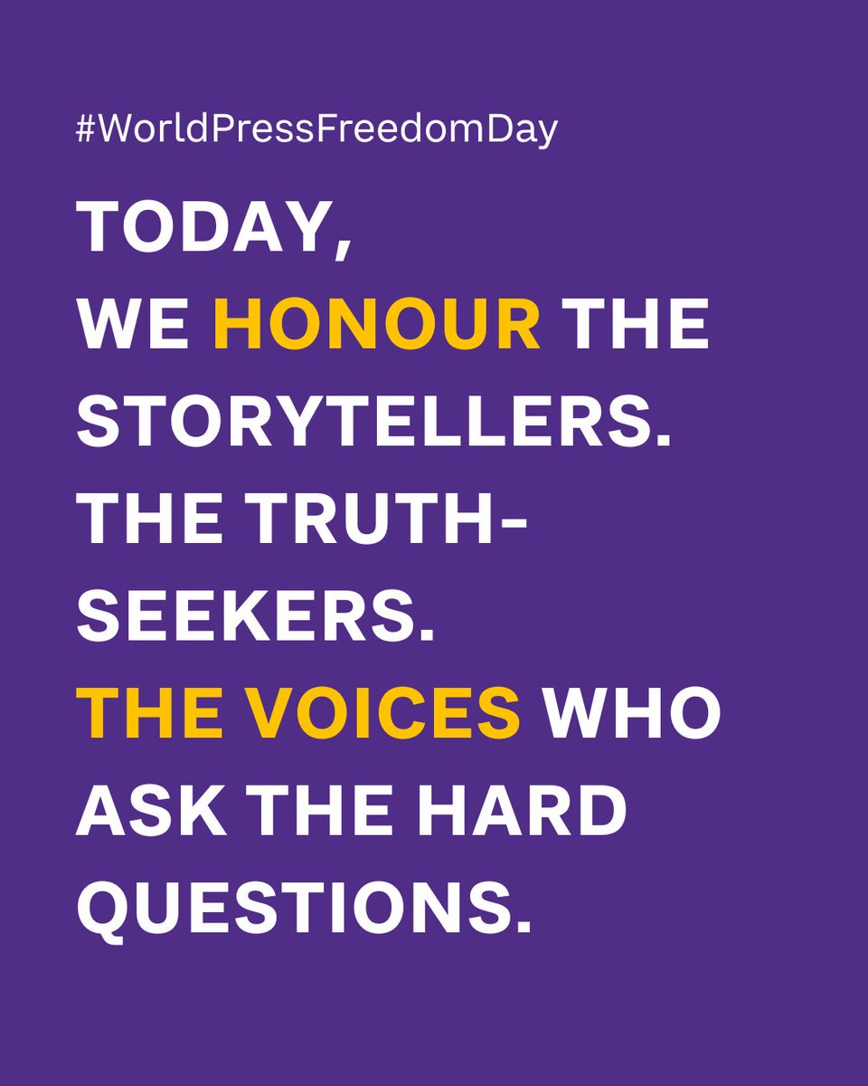 APO_source's tweet image. Today, on #WorldPressFreedomDay, we honour the storytellers. The truth-seekers. The voices who ask the hard questions and bring light to the corners that need to be seen.