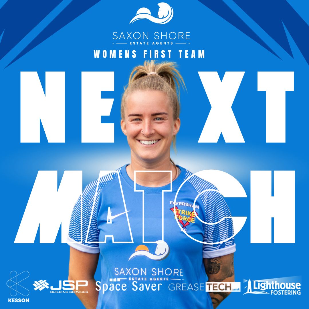 Our <a href="/SaxonShoreWay/">Saxon Shore Estate Agents</a> Women’s First Team are gearing up for one last battle tomorrow – and it’s a big one! 🔥

We’re taking on Park Regis, who currently sit second in the table. It’s set to be a cracking match!

⌚️ Sunday 4:40pm
🏟️ The Abbey School ME13 8RZ

#FeelTheForce