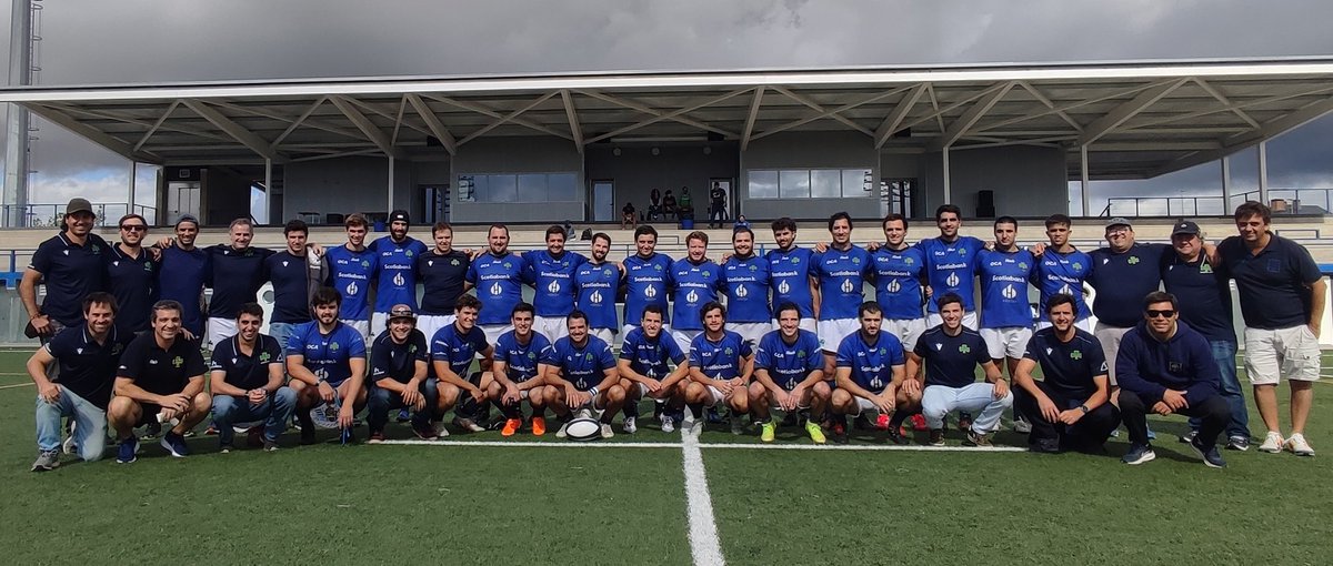 ☘️ Ya juegan los Rugbistas Azules Poderosos en Madrid. #VamosAzules