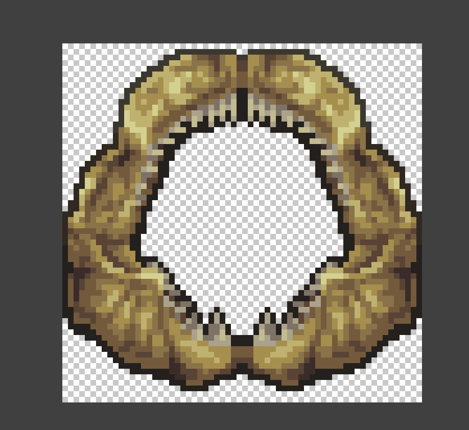 YYbwr's tweet image. 巨齿鲨颌骨
#pixelart #paleoart
