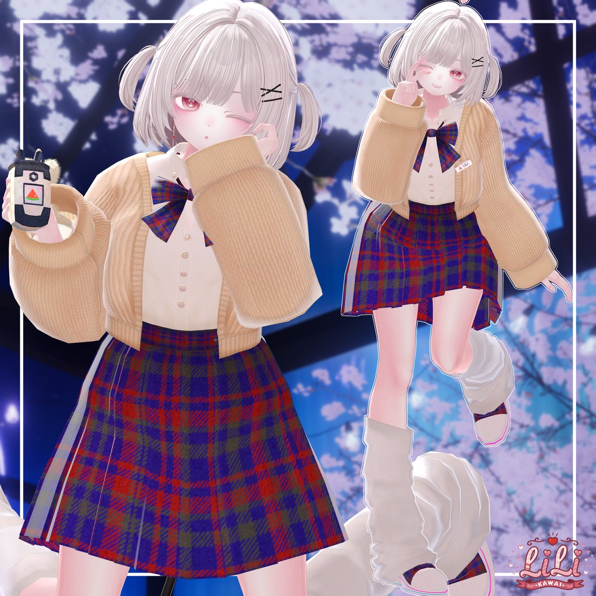 【🎁RTイベント🎁】

RTしてくださった3人に、WaterMelonショップ新作
『Spring School Look / 春のスクールルック』
フルパックをプレゼントします！🩶
🗓️5月7日まで

Followは必須ではないので
DMを送れるように設定だけお願いいします！
#PR #WaterMelon_VRC #Kawai_LiLi #VRChat