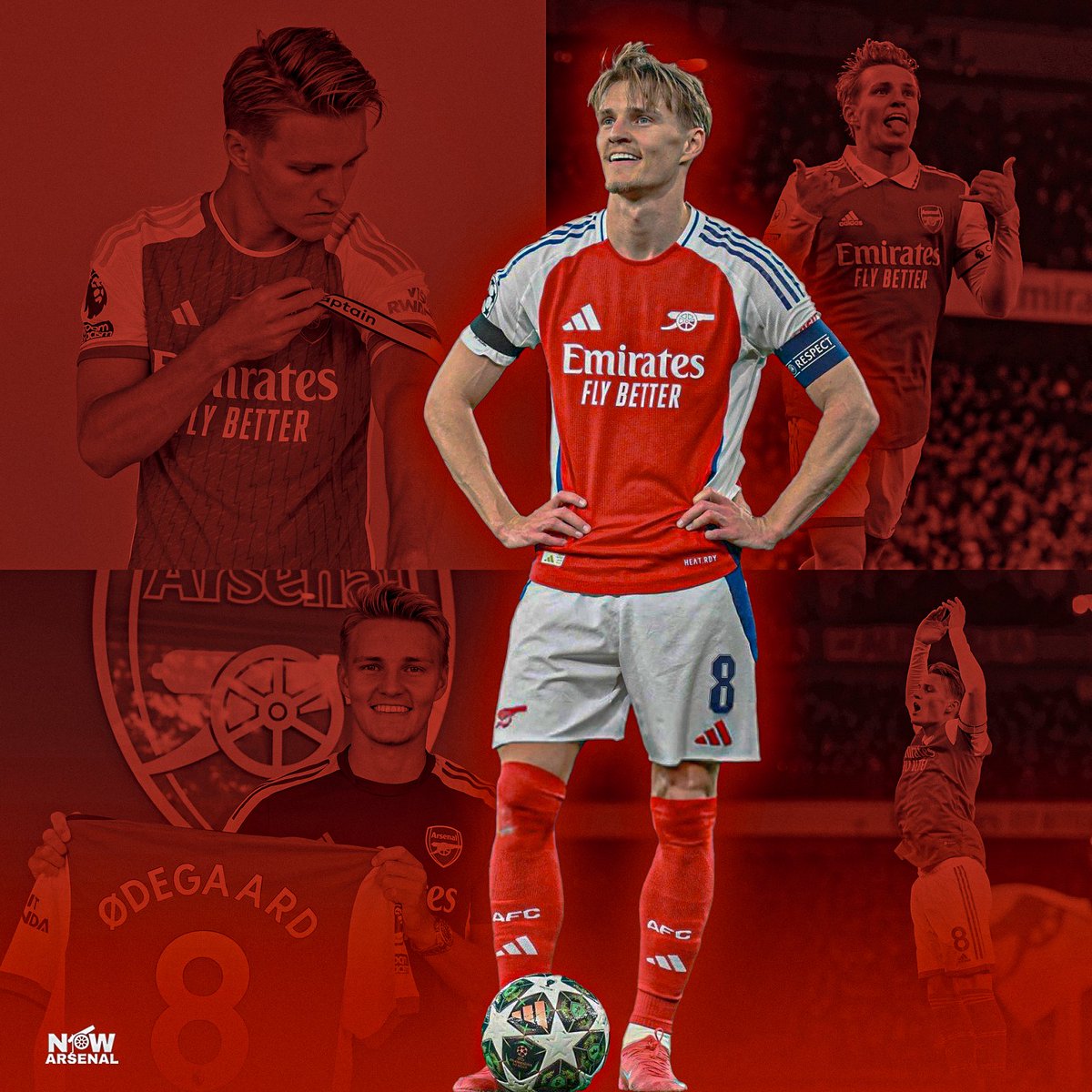 Martin Ødegaard could make it 99 Premier League games as the Arsenal captain today. Only Tony Adams and Patrick Vieira have the captained the club more times.

From joining on loan to leading the club out in a Champions League semi-final.

I wouldn’t want anyone else captaining