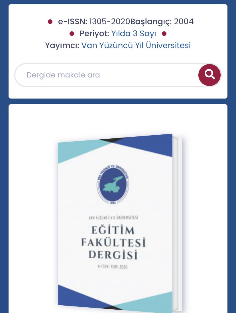 Van YYÜ Eğitim Fakültesi tweet media