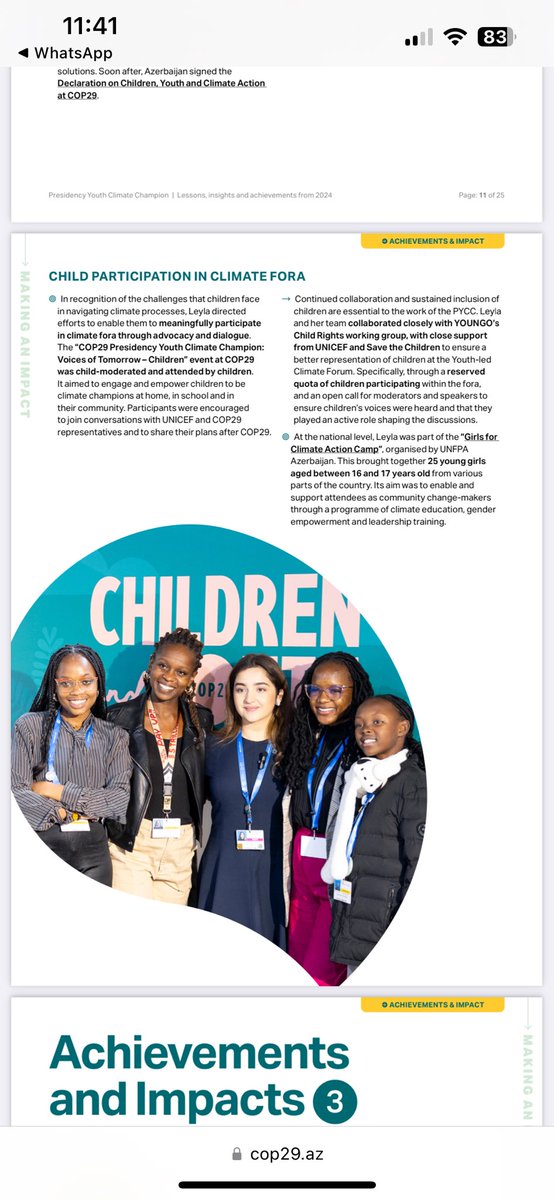 Terry Anne Awuor Owino (@owinoterryanne) on Twitter photo The PYCC report is out
Read it here: cop29.az/storage/2347/C…
#ClimateAction
<a href="/leylahasanova21/">Leyla Hasanova</a> good job The PYCC report is out
Read it here: cop29.az/storage/2347/C…
#ClimateAction
<a href="/leylahasanova21/">Leyla Hasanova</a> good job