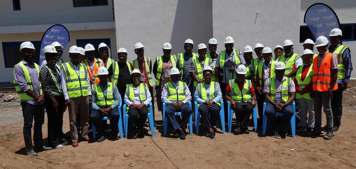 CAA_Kenya's tweet photo. Strategic oversight in motion!
KCAA Board, led by Chairman Brown M.M. Ondego, EBS, alongside KCAA management, visited the 80% complete Kisumu Control Tower yesterday.
 
#KCAA #aviation https://t.co/wqMOv8TEdO