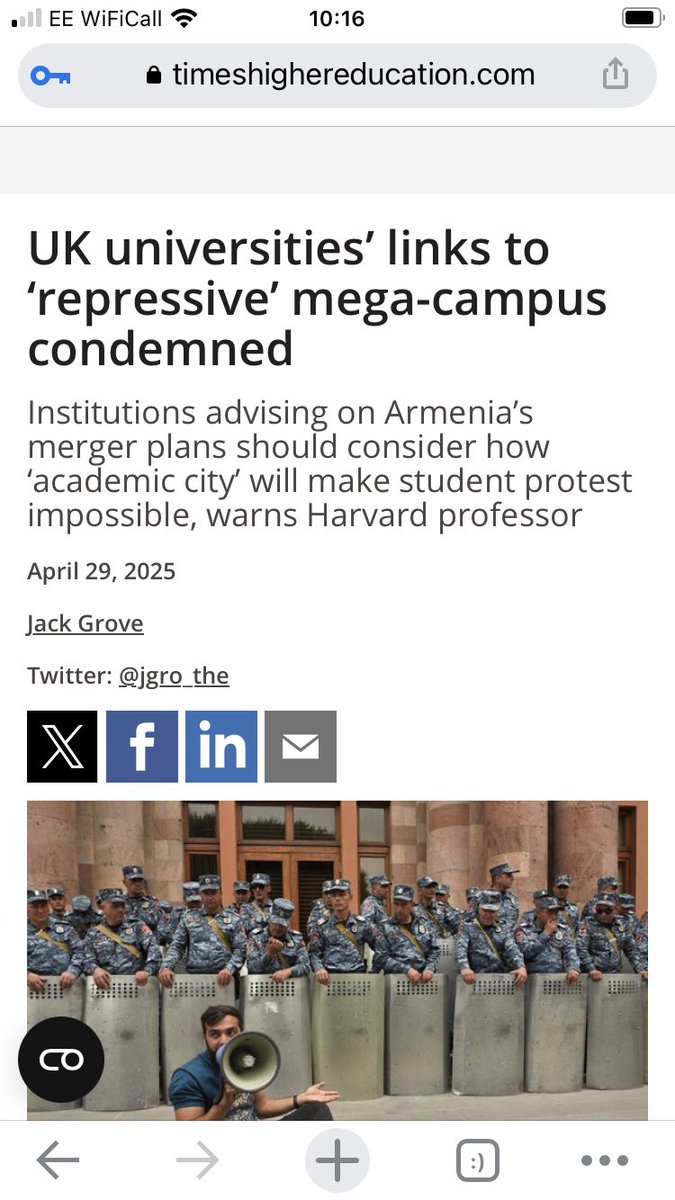 Nicola Dandridge (@nicoladandridge) on Twitter photo Important piece by <a href="/jgro_the/">Jack Grove</a> and <a href="/DavidAGrigorian/">David Grigorian</a> about UK unisā support for discredited and potentially repressive Armenian HE project timeshighereducation.com/news/uk-univer⦠Important piece by <a href="/jgro_the/">Jack Grove</a> and <a href="/DavidAGrigorian/">David Grigorian</a> about UK unisā support for discredited and potentially repressive Armenian HE project timeshighereducation.com/news/uk-univerā¦