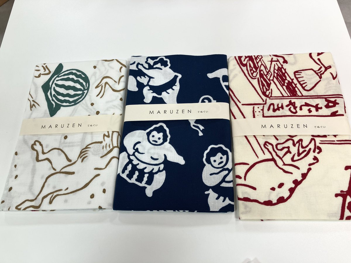 手ぬぐい新柄入荷しました❗️ 丸善✖️かまわぬ手ぬぐいの 夏の新柄