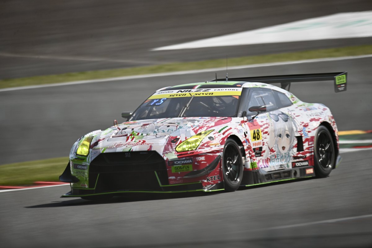 T_M_ROCK's tweet photo. この3台は撮るよな〜
予選編
4 #グッドスマイル #初音ミク AMG
9 #PACFIC #アイドルマスター NAC AMG
48#脱毛ケーズフロンティアGOandFUN猫猫GTR
#SUPERGT https://t.co/QaZ2DaJrsI