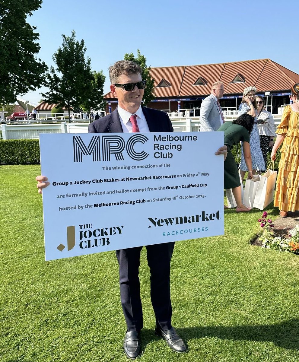 ⁦<a href="/MelbRacingClub/">Melbourne Racing Club</a>⁩ ⁦<a href="/TheJockeyClub/">The Jockey Club</a>⁩ 👏🐎