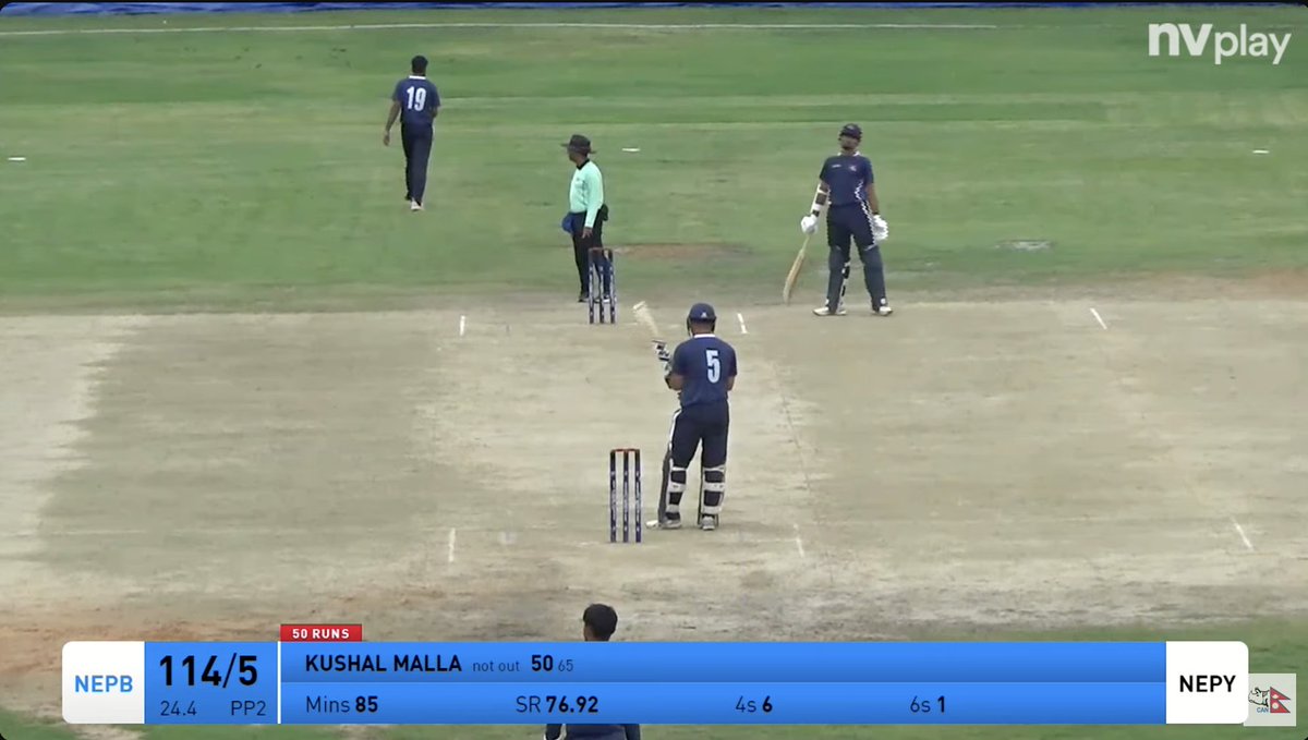 MaharjanSamraat's tweet photo. Fifty for Kushal Malla. His first in this Core Camp. It's been a while since he scored fifty.
#CoreCamp https://t.co/HLixE9GrBr