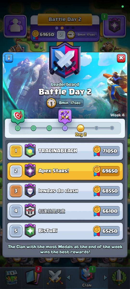 ApexStarsCR's tweet photo. A seguir con el ritmo!!🪘⚔️🤘🏻😎
Esto essssssssssssss..... APEX STARS!
#clashroyale #GoApex https://t.co/YmyrF27Ayu