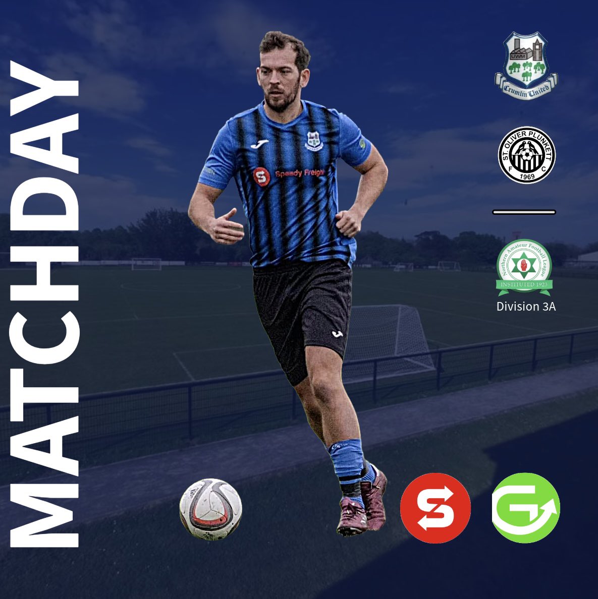 ⚫️ MATCHDAY 🔵

🆚 St. Oliver Plunkett
🕛 12pm
🏆 NAFL Div 3A
🏟️ Tom McPeake Park, Mill Road

#CrumlinUnitedFootballClub