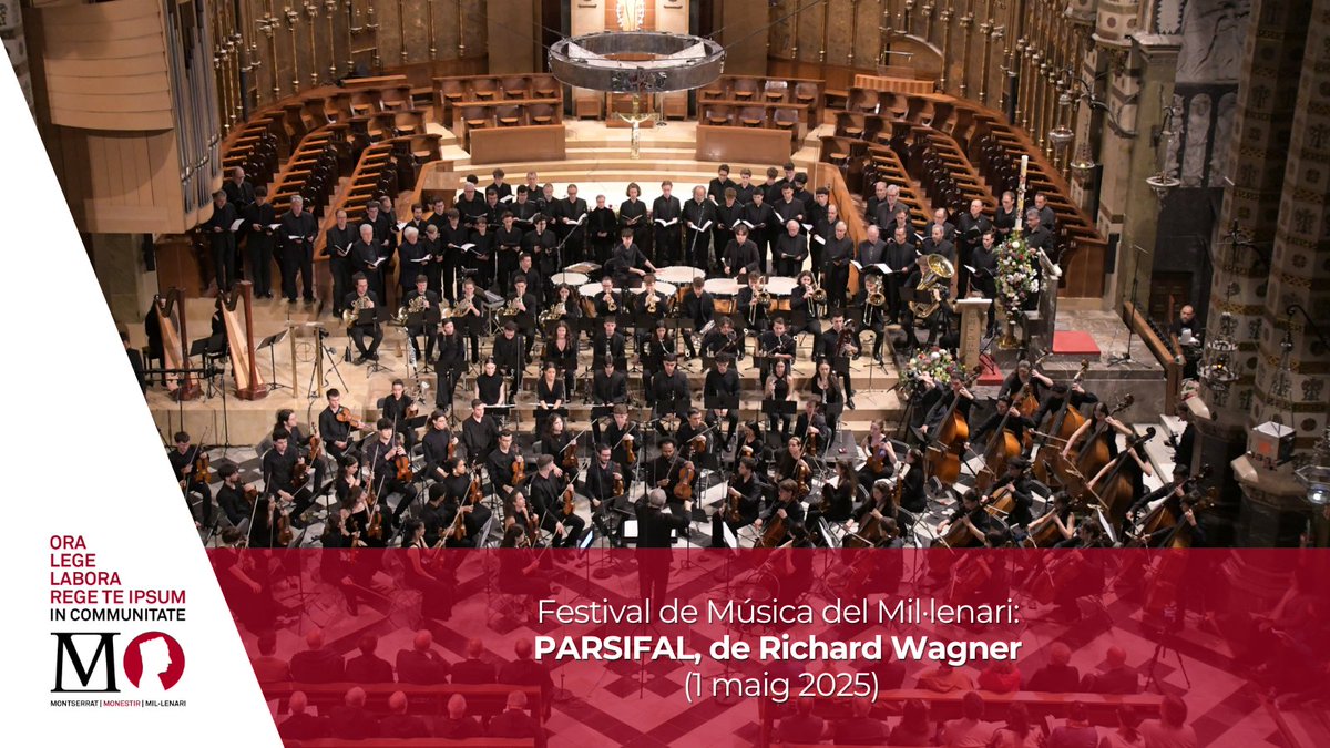 Abadia de Montserrat (@montserratinfo) on Twitter photo 🎶 Ja pots recuperar el concert del Festival de Música del Mil·lenari: Parsifal, de Richard Wagner.
🎻 Interpretat per la <a href="/jonc_jonc/">JONC - Orquestra</a>, el Cor del Mil·lenari, l’<a href="/EscolaniaMont/">EscolaniaMontserrat</a> 🎼 i sota la direcció de <a href="/ConductorPons/">Josep Pons - Conductor</a>.
🔗 youtu.be/CdNgMJ25zTg 🎶 Ja pots recuperar el concert del Festival de Música del Mil·lenari: Parsifal, de Richard Wagner.
🎻 Interpretat per la <a href="/jonc_jonc/">JONC - Orquestra</a>, el Cor del Mil·lenari, l’<a href="/EscolaniaMont/">EscolaniaMontserrat</a> 🎼 i sota la direcció de <a href="/ConductorPons/">Josep Pons - Conductor</a>.
🔗 youtu.be/CdNgMJ25zTg