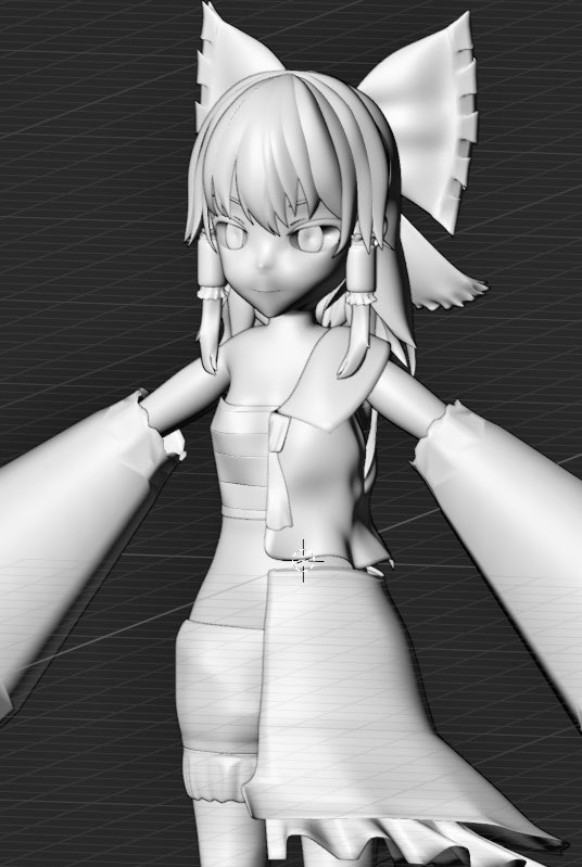 モデリングはひとまず中断
目に届きにくいインナーとかも作りました

サラシを晒す

#blender
 #3DCG