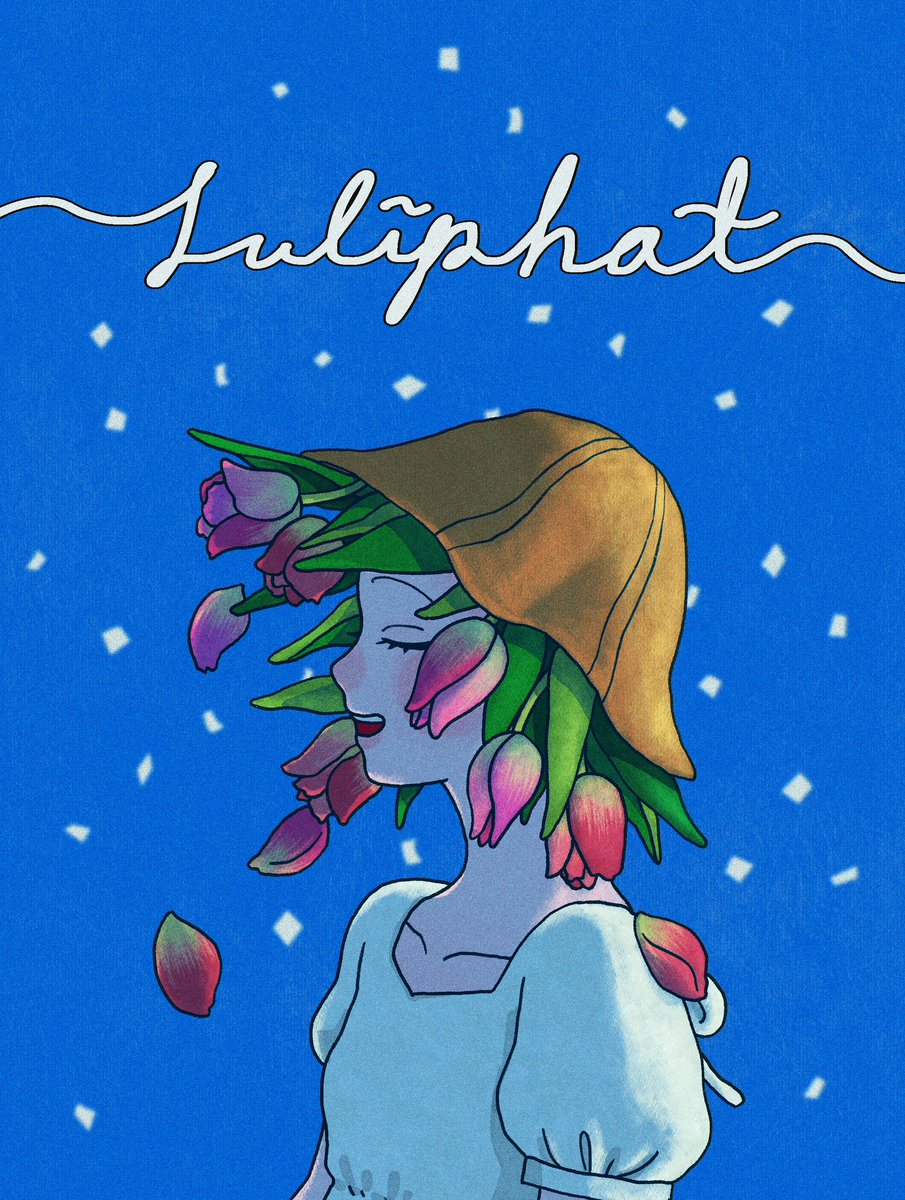 tulip hat 🌷
#イラスト #illustration #絵描きさんと繋がりたい 
#絵柄が好みっていう人にフォローされたい