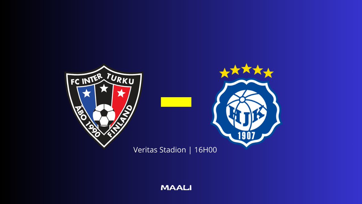📅 Gros match en perspective aujourd'hui ! 

L'Inter Turku reçoit Helsinki, ça promet un match palpitant !

<a href="/InterTurku_fr/">INTER TURKU FR🇨🇵</a> <a href="/HJK_fr/">HJK France 🇫🇷</a> #TURHJK