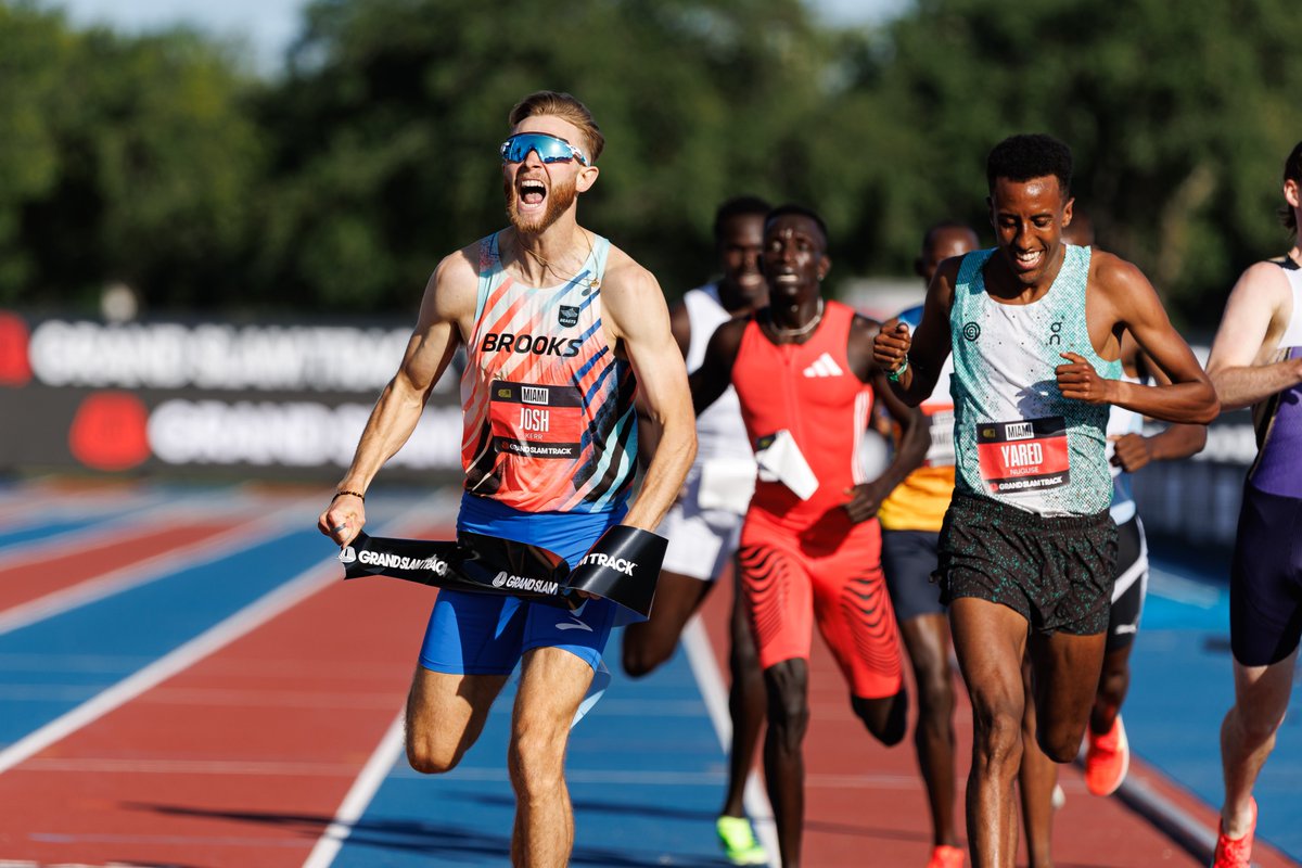 British Athletics (@britathletics) on Twitter photo Let those emotions FLY ๐ชฝ๐
Josh Kerr took 1500m victory at the <a href="/GrandSlamTrack/">Grand Slam Track</a> in Miami last night ๐
Storming home in 3:34.51! Let those emotions FLY ๐ชฝ๐
Josh Kerr took 1500m victory at the <a href="/GrandSlamTrack/">Grand Slam Track</a> in Miami last night ๐
Storming home in 3:34.51!
