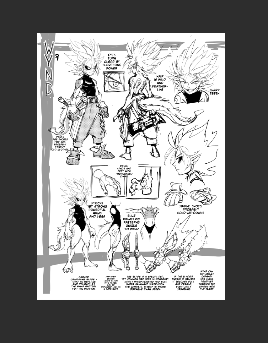 Part of years-long comic projects is forgetting/ revising small details here and there. I'm not far from finishing this book, but the edits will be extensive, I'm expecting every page needs tweaking.

Not sure why I didn't do this earlier...

#drogune