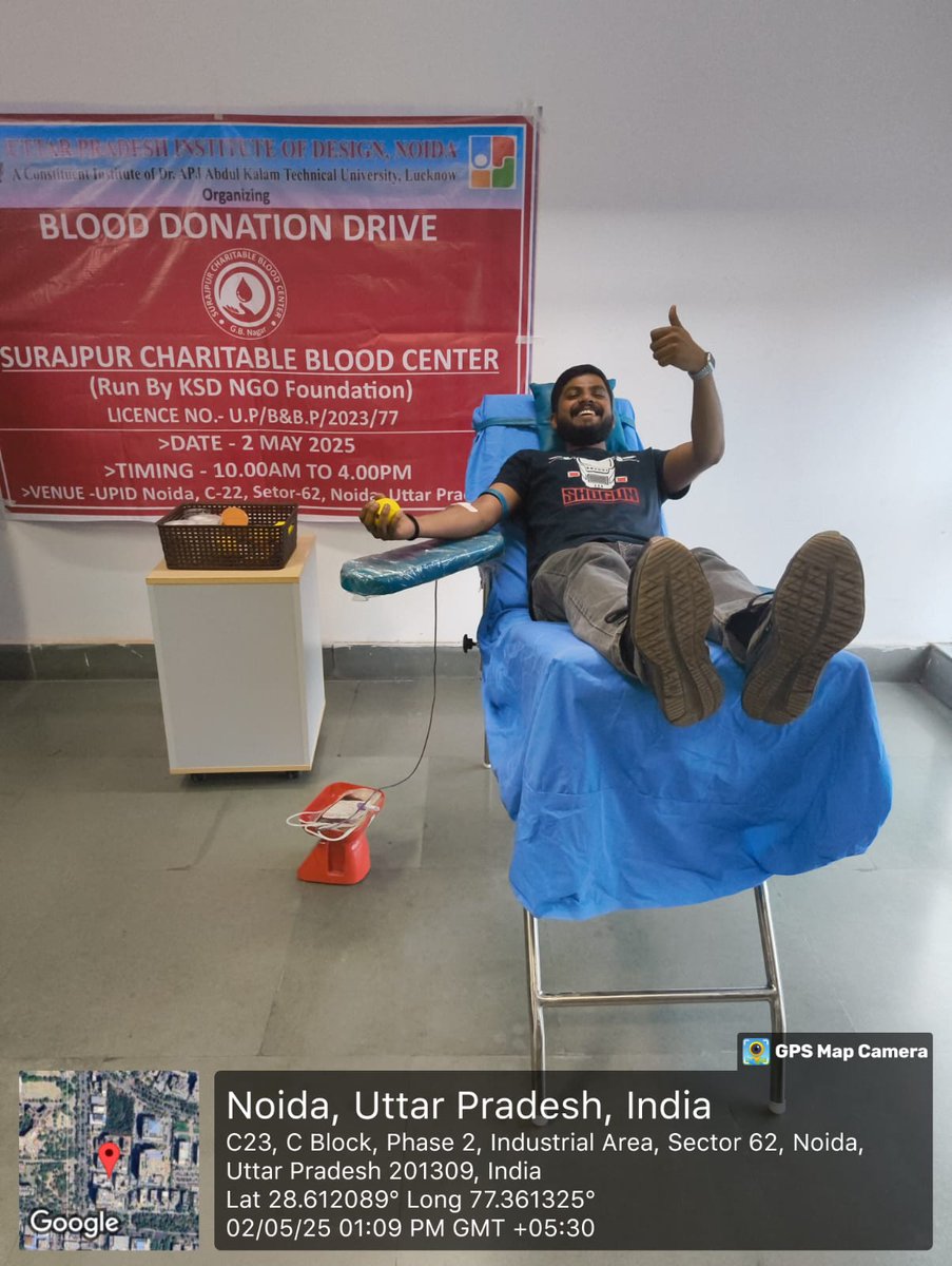 Blood Donation Camp organized at UPID today.