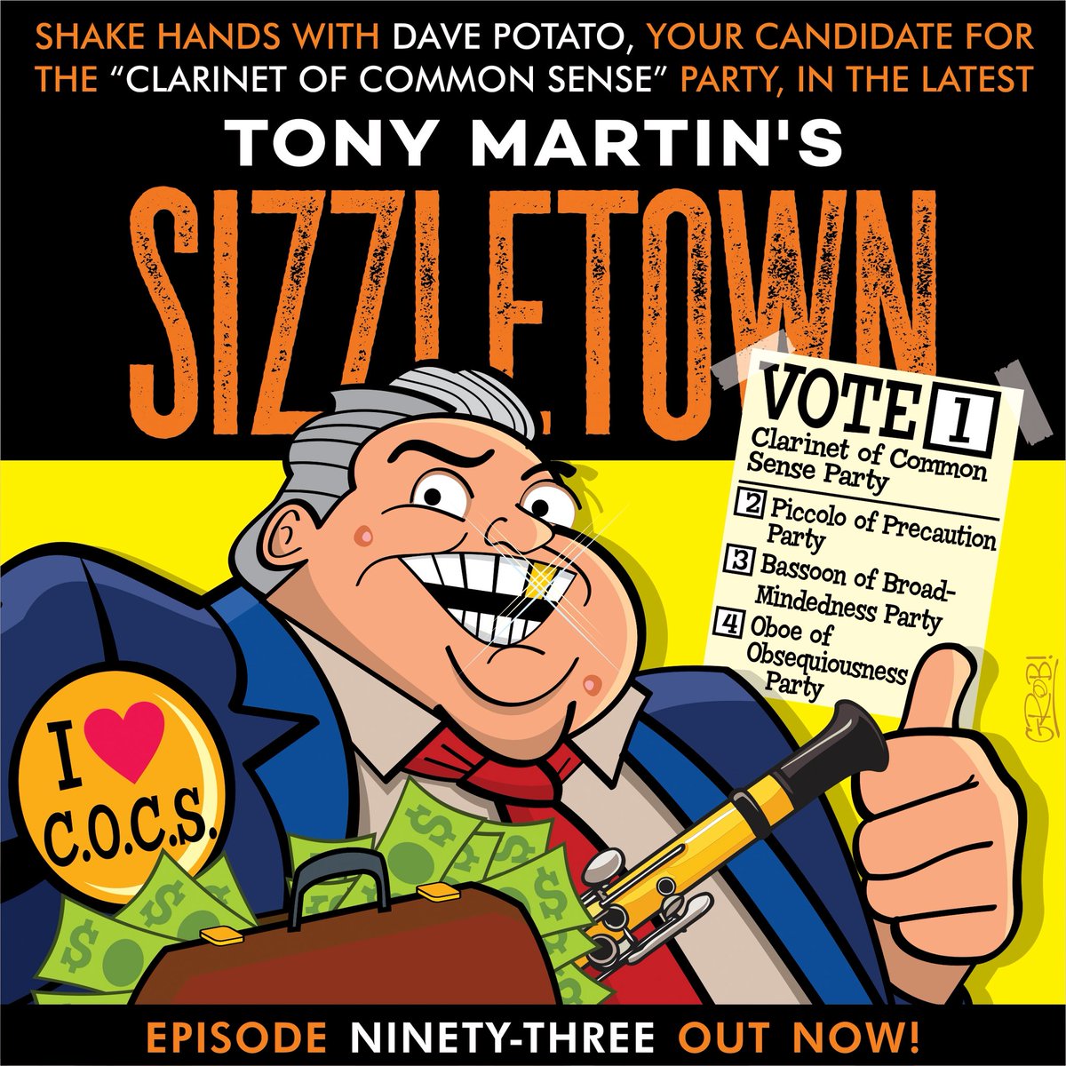 Matt Dower (@thepotsnpans) on Twitter photo Yes, our callers are pretty fired up about the election on this weeks <a href="/mrtonymartin/">Tony Martin</a>’s #SIZZLETOWN. Ep 93 out now at all purveyors of podcasts.
🎧sizzletownpodcast.com
Artwork by GROB: tiny.cc/qaldyz Yes, our callers are pretty fired up about the election on this weeks <a href="/mrtonymartin/">Tony Martin</a>’s #SIZZLETOWN. Ep 93 out now at all purveyors of podcasts.
🎧sizzletownpodcast.com
Artwork by GROB: tiny.cc/qaldyz