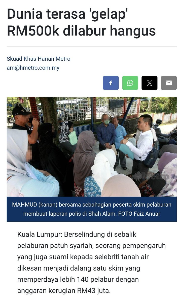 tjerealjoker's tweet photo. Influencer suami seorang selebriti⁉️
43 juta hangus scam pelaburan⁉️
Melayu scam Melayu⁉️
🤬🤬🤬 https://t.co/kMbGhNthSD