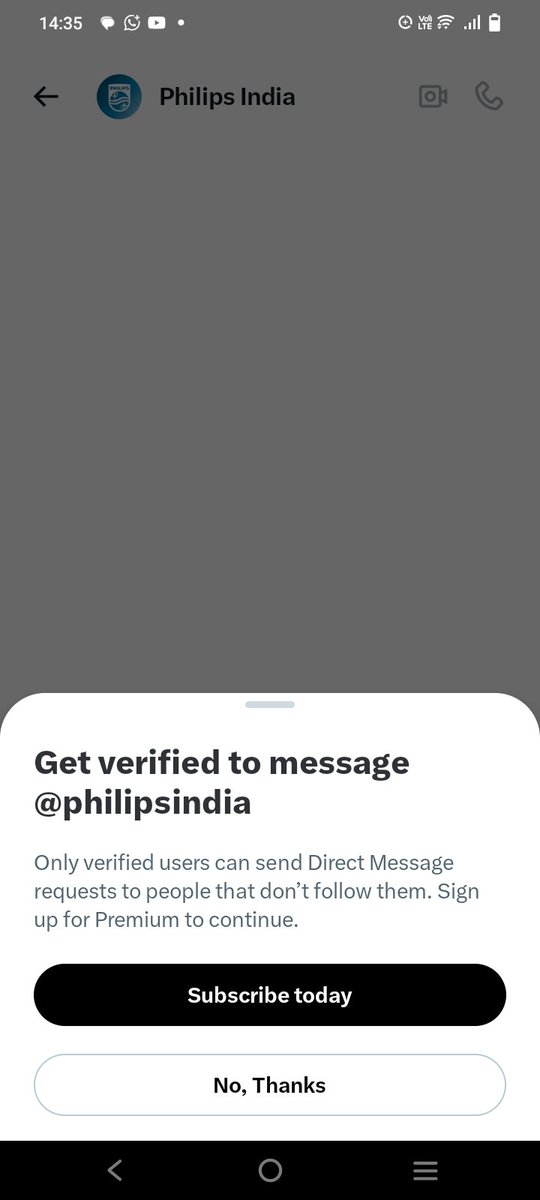 Vikasaz1's tweet photo. @philipsindia @BankerMayank_G Sir, this problem is coming prominently in your DM due to which @Rambabu09005196 ji is unable to reply on your chat box and he informed me about this and I am making you aware. Please solve it. https://t.co/ERPoUUnvfU
