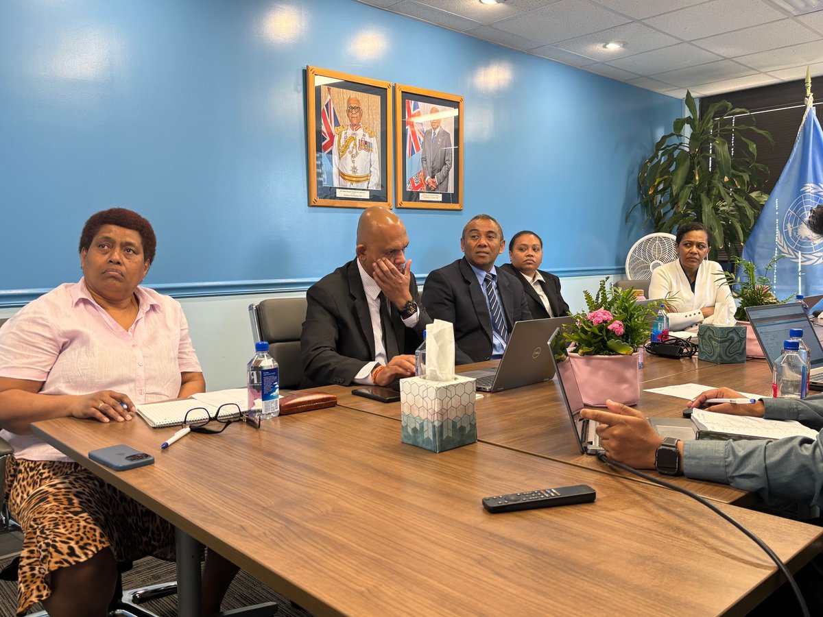 Fiji at the UN🇫🇯 (@fijimissionun) on Twitter photo Honoured to host this joint meeting between <a href="/FijiMissionUN/">Fiji at the UN🇫🇯</a>, @FijiMissionDC and Capital officials <a href="/Fiji_MOFA/">Fiji Ministry of Foreign Affairs</a> and #Finance to discuss new initiatives and a workshop on the new 🇫🇯 Financial Management Information System. #sotatale #fmis Honoured to host this joint meeting between <a href="/FijiMissionUN/">Fiji at the UN🇫🇯</a>, @FijiMissionDC and Capital officials <a href="/Fiji_MOFA/">Fiji Ministry of Foreign Affairs</a> and #Finance to discuss new initiatives and a workshop on the new 🇫🇯 Financial Management Information System. #sotatale #fmis
