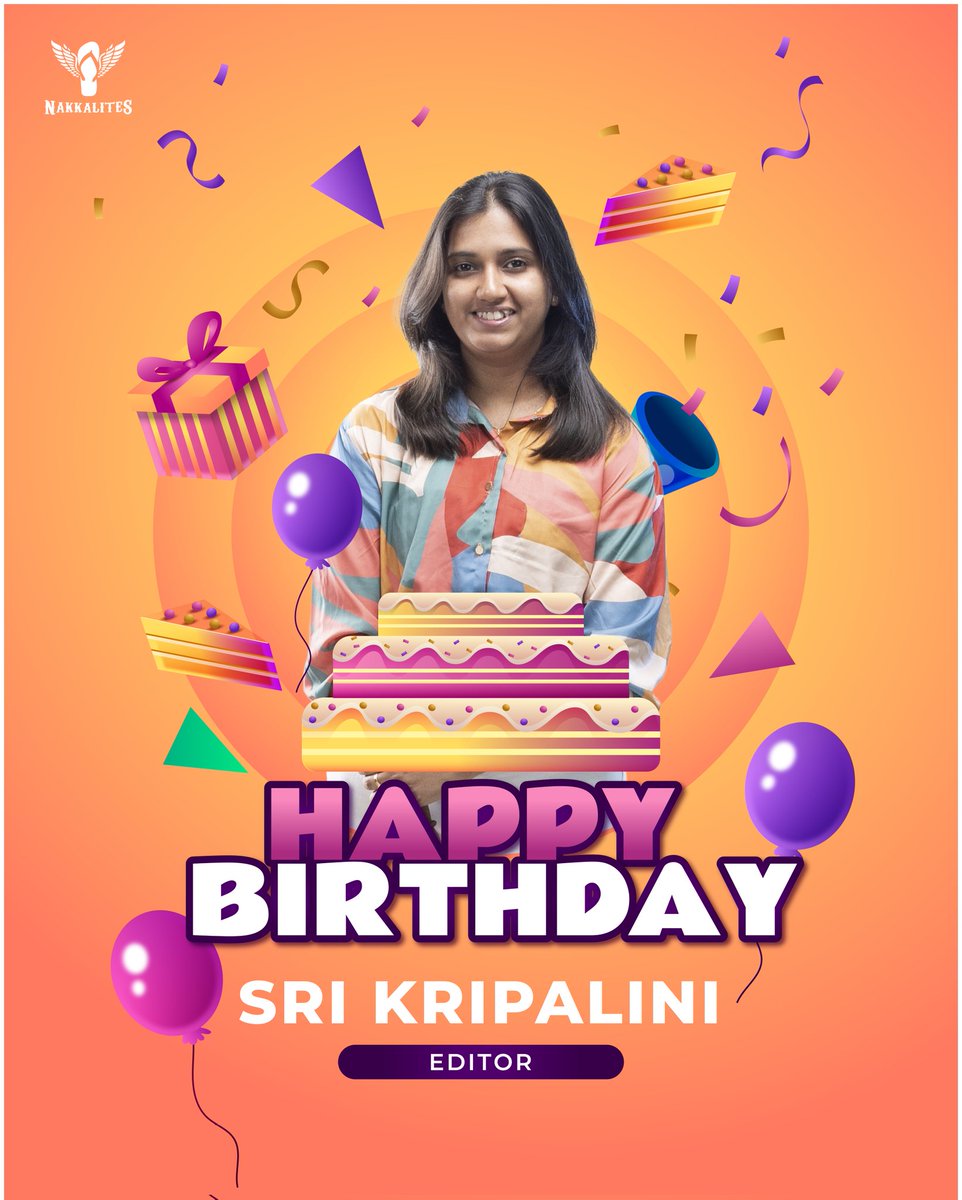 Wishing you a very happy birthday and a year ahead filled with success, happiness, and good health. May this special day be a reflection of the remarkable person you are. Happy Birthday Sri Kripalini. 

#birthday #happybirthday #nakkalites_family💙