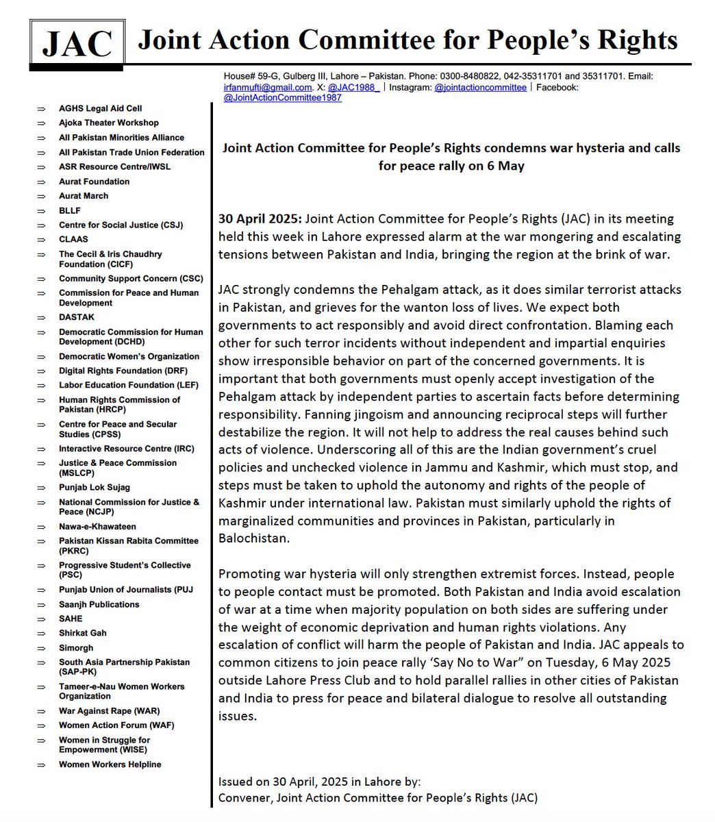 Joint Action Committee (JAC) tweet media