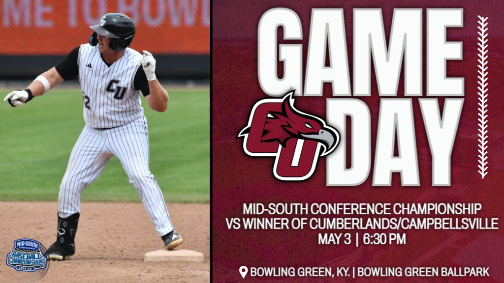 Cumberland Phoenix (@gocuphoenix) on Twitter photo ๐๐๐๐๐๐๐๐๐๐๐๐ ๐๐๐๐๐๐๐
๐ Winner of Cumberlands/Campbellsville
๐ Bowling Green, Ky.
โฐ 6:30 PM
๐บ tinyurl.com/3zfse7vs
๐ป tinyurl.com/563frckn
๐ tinyurl.com/v639832p
#WeArePhoenix | <a href="/cu3xnatlchamps/">Cumberland University Baseball</a> ๐๐๐๐๐๐๐๐๐๐๐๐ ๐๐๐๐๐๐๐
๐ Winner of Cumberlands/Campbellsville
๐ Bowling Green, Ky.
โฐ 6:30 PM
๐บ tinyurl.com/3zfse7vs
๐ป tinyurl.com/563frckn
๐ tinyurl.com/v639832p
#WeArePhoenix | <a href="/cu3xnatlchamps/">Cumberland University Baseball</a>