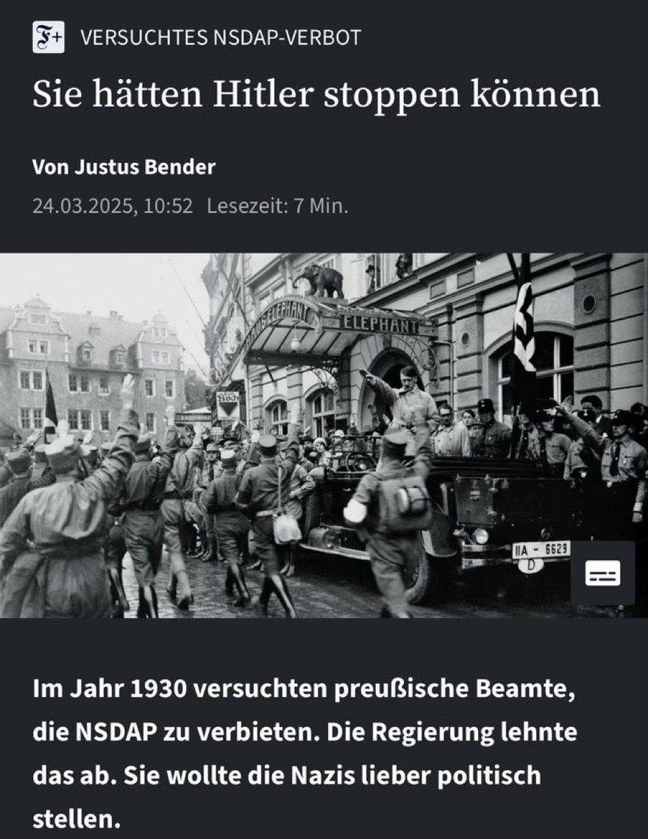 jenny_nass26's tweet photo. Liebe Redakteure der @welt @berlinerzeitung und alle anderen Verteidiger der rechtsextremen Partei AfD. Habt ihr in Geschichte eigentlich nie aufgepasst 🤔 https://t.co/HADUbSnGp9