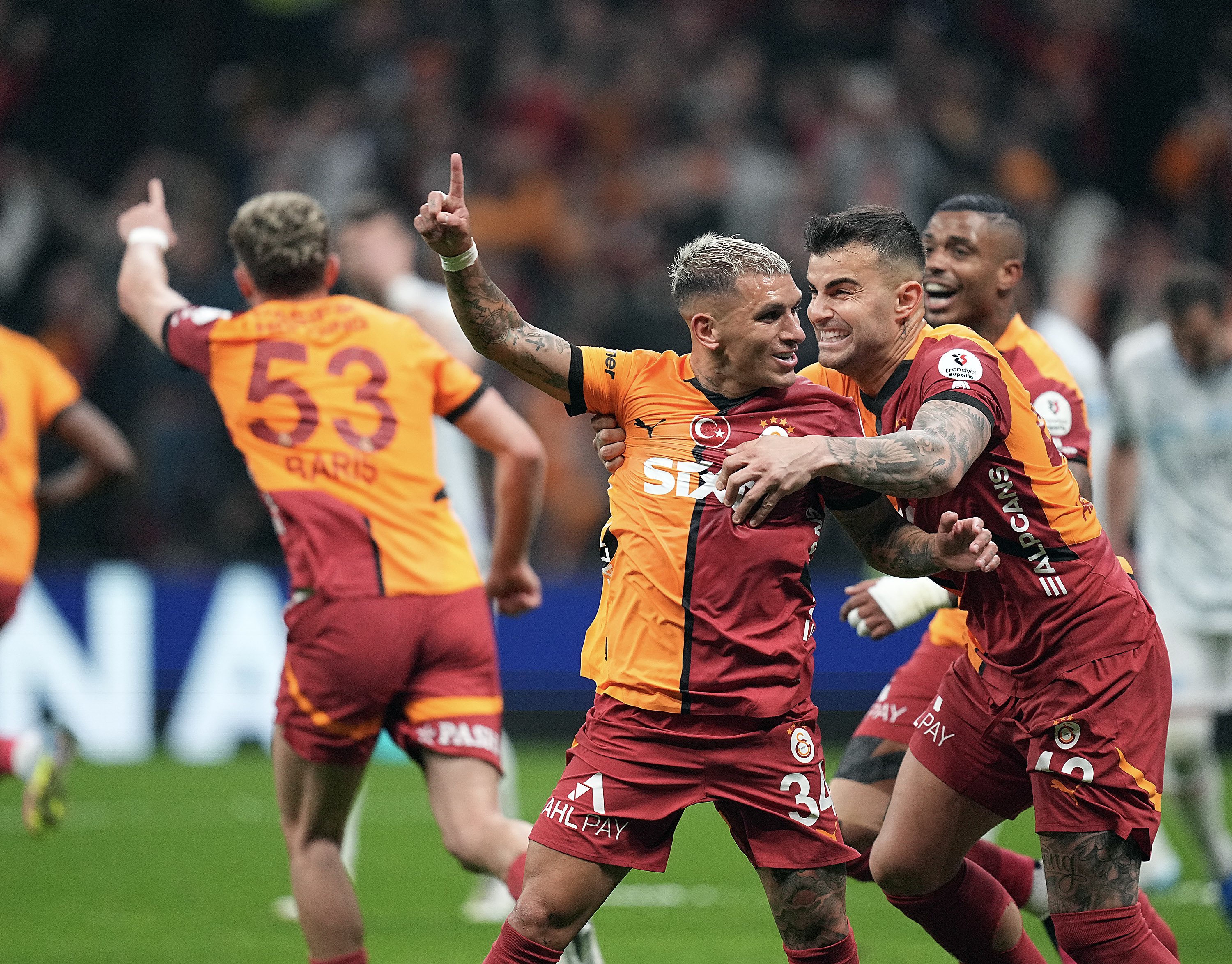 galatasaray gol sevinci