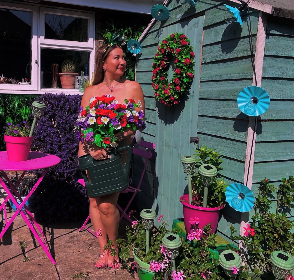 Happy World Naked Gardening Day 2025! #wngd #wngd2025 #worldnakedgardeningday #justforfun #bodypositive #bodypower #bodypositivity
