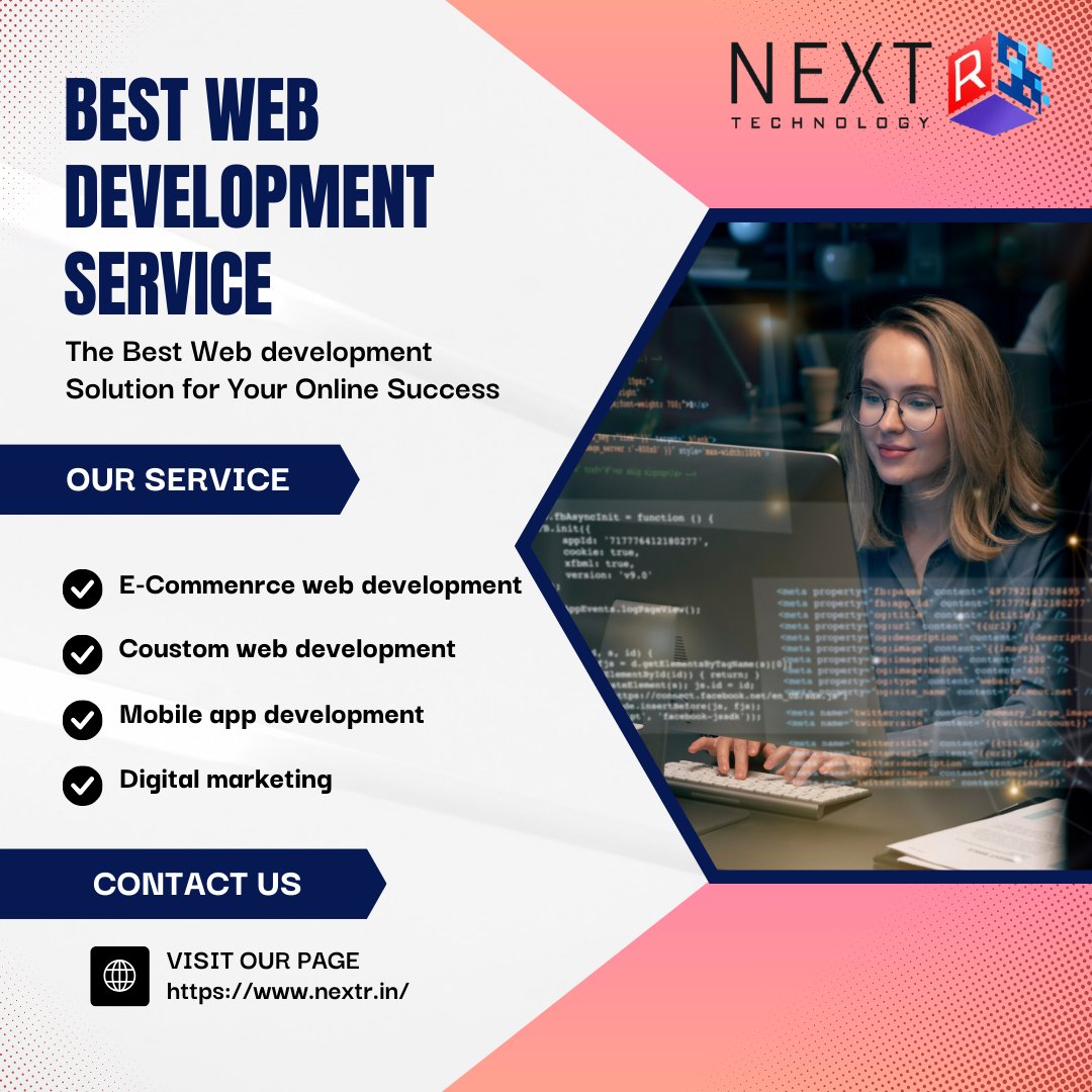 NextrTechnology's tweet image. 🌟 Get the Best Web Development Service with Nextr Technology
💻 What You Get:
🖥️ Custom Web Design & Development
📱 Mobile-Optimised UI/UX
⚡ Lightning-Fast Load Speed
🌍 Visit: nextr.in
#BestWebDevelopment #NextrTechnology #WebDesignIndia #CustomWebsites