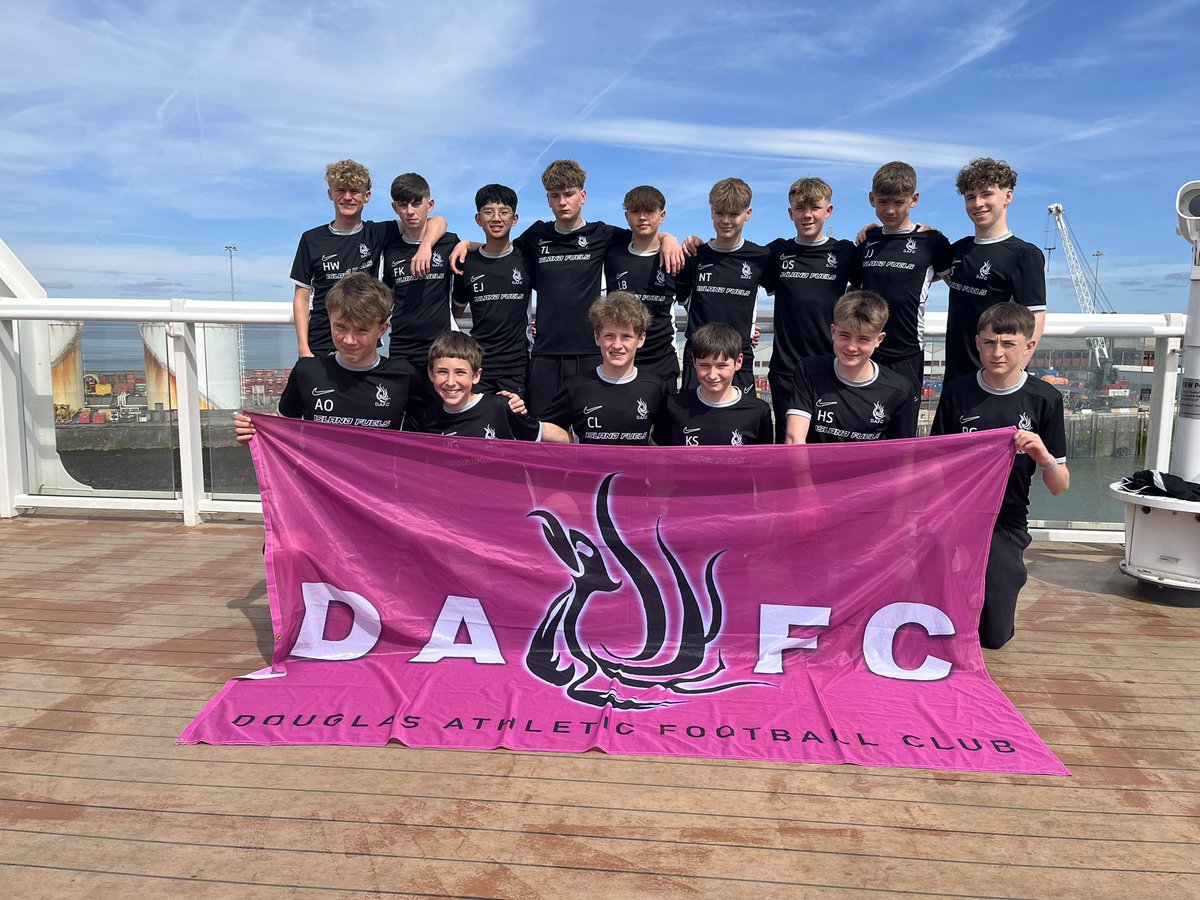 Best of luck to our 14’s who’ve touched down in sunny Blackpool for the <a href="/CupBlackpool/">Blackpool Cup</a> 🗼☀️

A huge thank you to all our sponsors: CSG, Island Fuels, Tower Insurance and Isle of Man Steam Packet Company. Your support has ensured the boys are well kitted out and ready to go 🟣⚫️🇮🇲